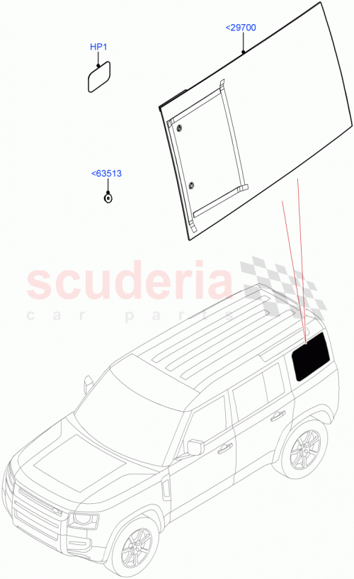 Part Diagram for Land Rover LR143116