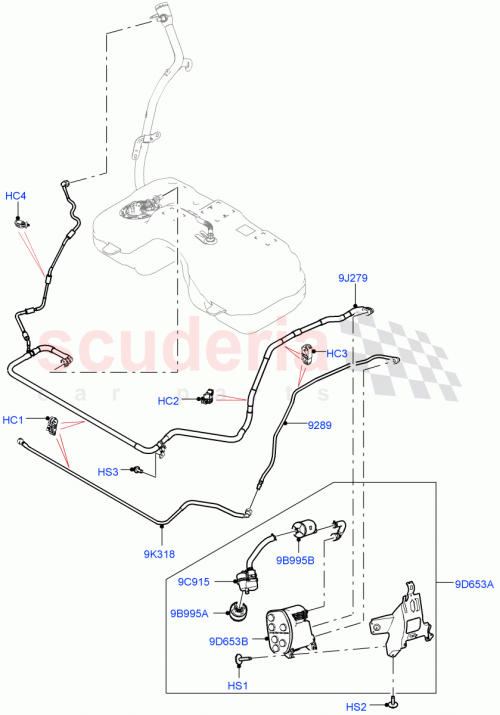 Part Diagram for Land Rover LR136871