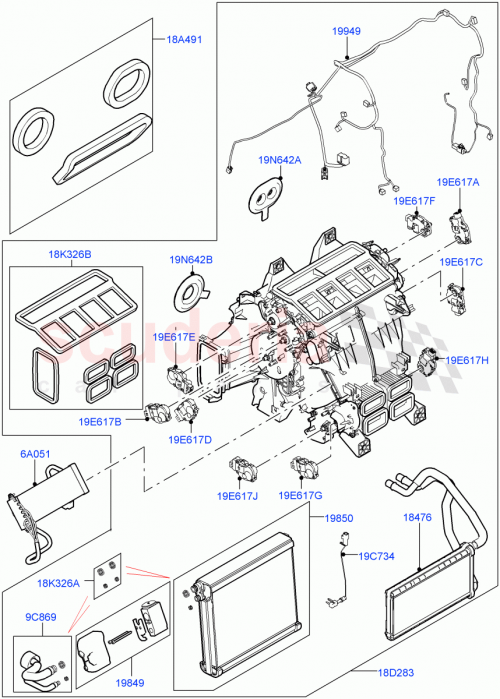 Part Diagram for Land Rover LR072111