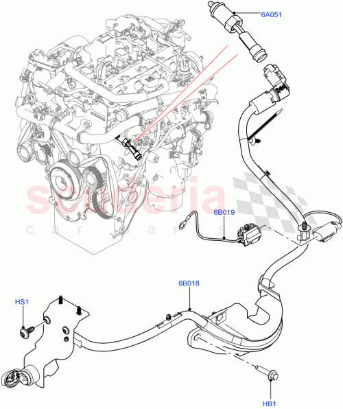 Part Diagram for Land Rover LR150606