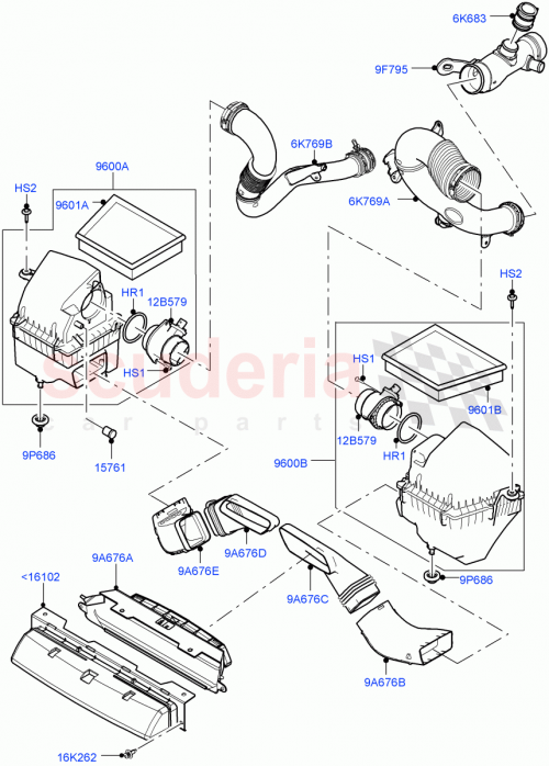 Part Diagram for Land Rover LR094007