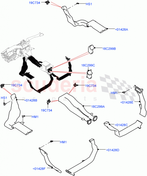 Part Diagram for Land Rover LR091216