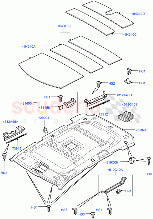 Part Diagram for Land Rover EYP000411