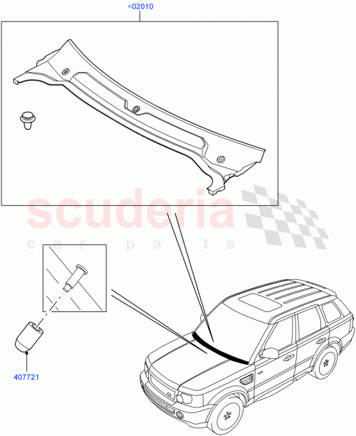 Part Diagram for Land Rover LR012502