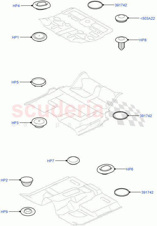 Part Diagram for Land Rover AVL500040