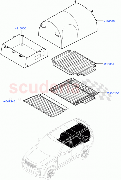 Part Diagram for Land Rover VPLRS0374PVJ