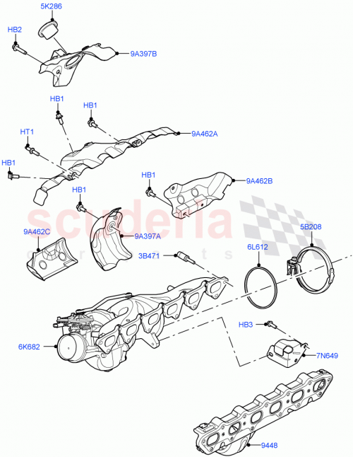 Part Diagram for Land Rover LR121257