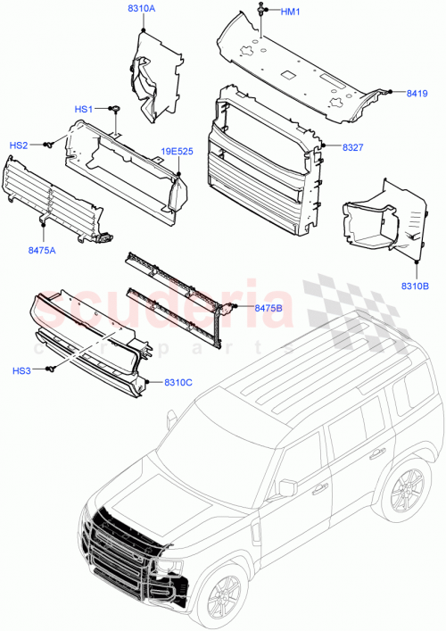 Part Diagram for Land Rover LR146737