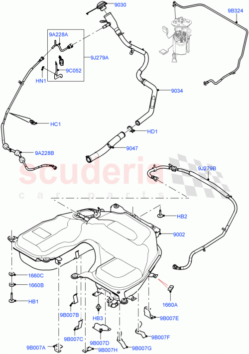 Part Diagram for Land Rover LR132794