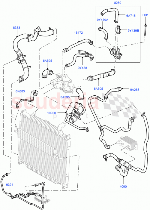 Part Diagram for Land Rover LR017419