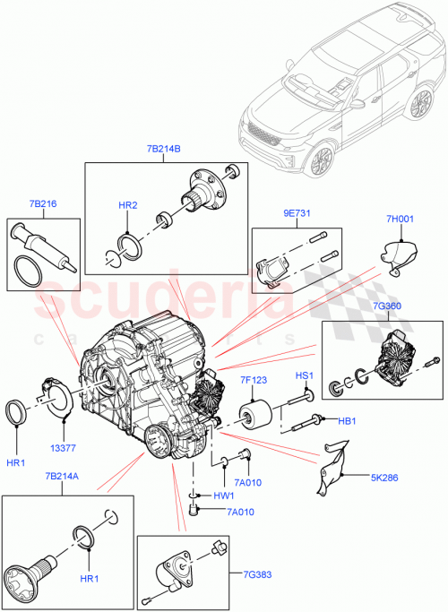 Part Diagram for Land Rover LR087396