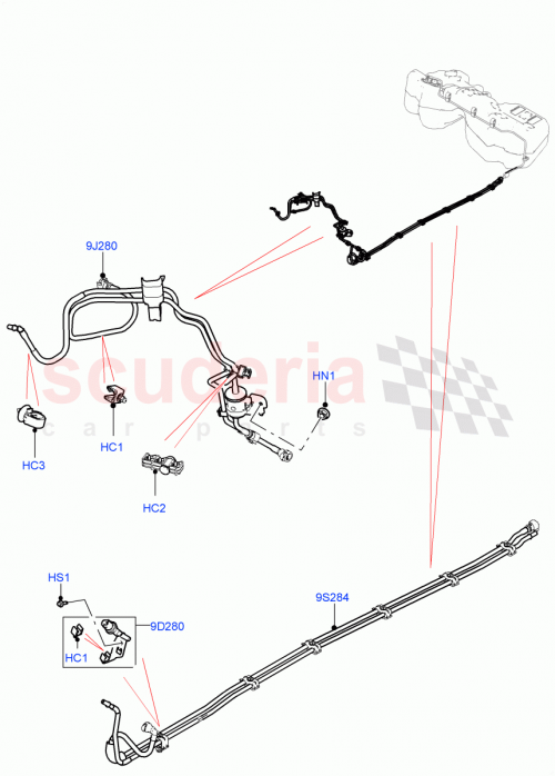 Part Diagram for Land Rover LR141404