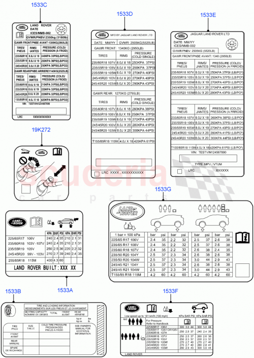 Part Diagram for Land Rover LR105194