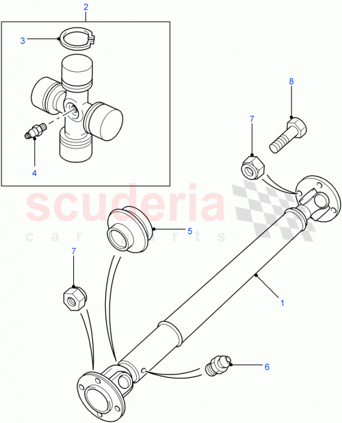 Part Diagram for Land Rover RTC3458