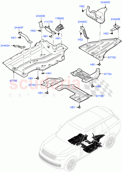 Part Diagram for Land Rover LR153517