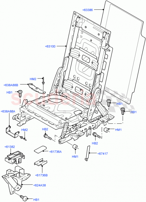Part Diagram for Land Rover LR057393