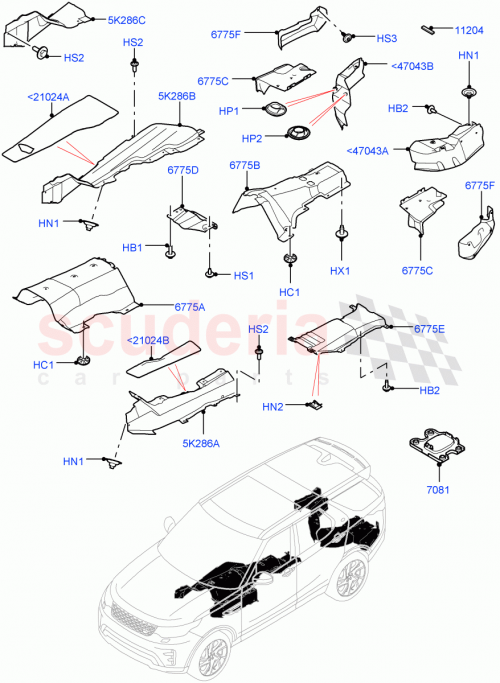 Part Diagram for Land Rover LR083677