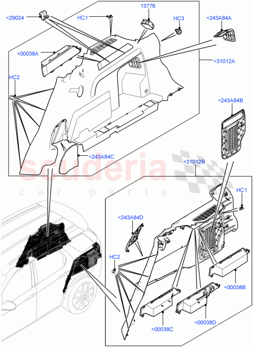 Part Diagram for Land Rover LR083712