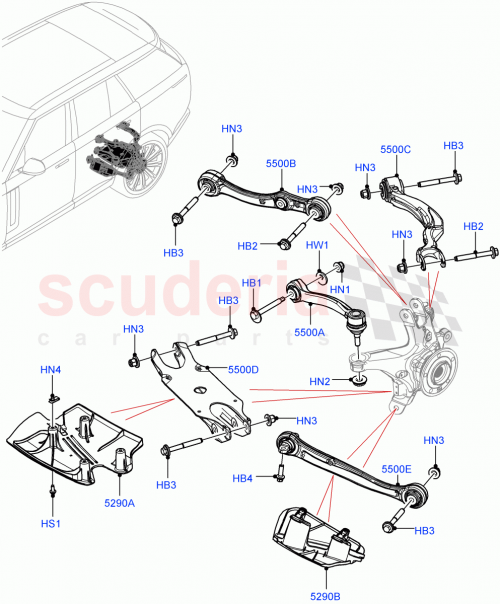 Part Diagram for Land Rover LR090518