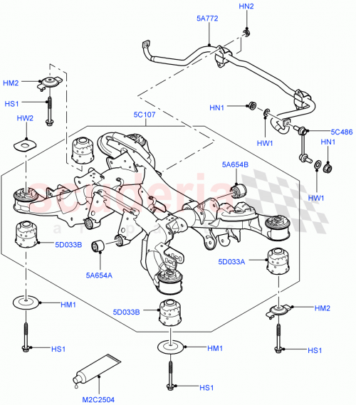 Part Diagram for Land Rover LR030048