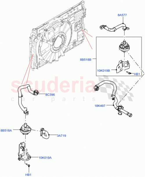 Part Diagram for Land Rover LR135150