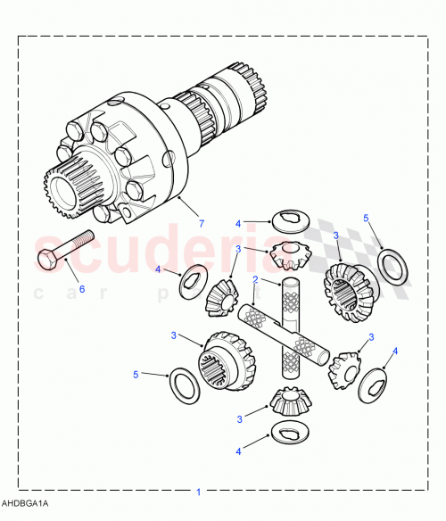 Part Diagram for Land Rover TBB500060