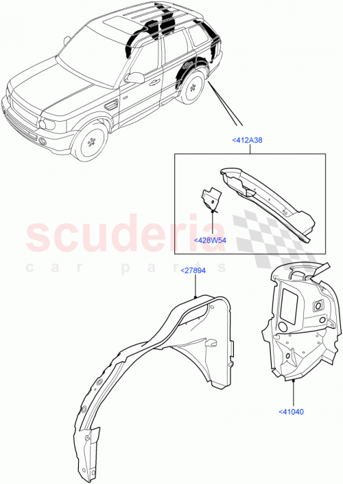 Part Diagram for Land Rover LR030024