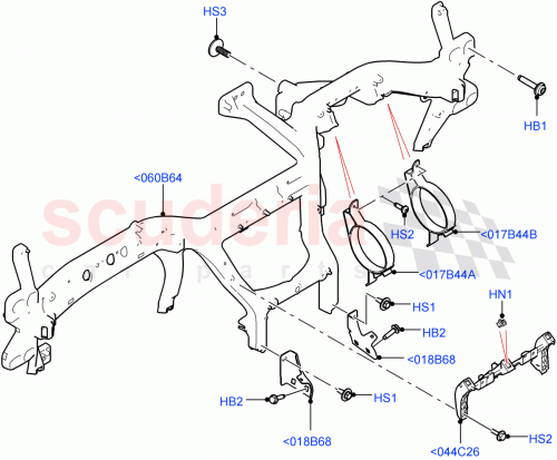 Part Diagram for Land Rover LR091623