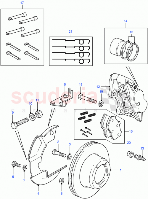 Part Diagram for Land Rover 594091