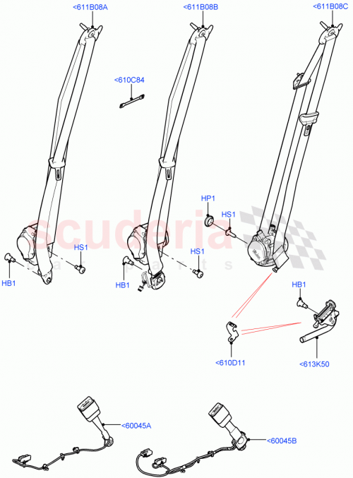 Part Diagram for Land Rover LR061305