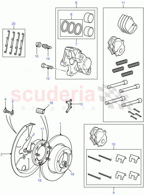 Part Diagram for Land Rover SMC500270