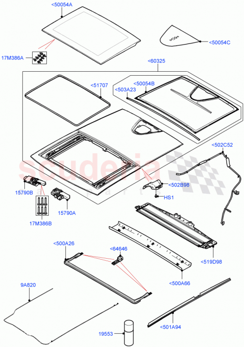 Part Diagram for Land Rover LR155588