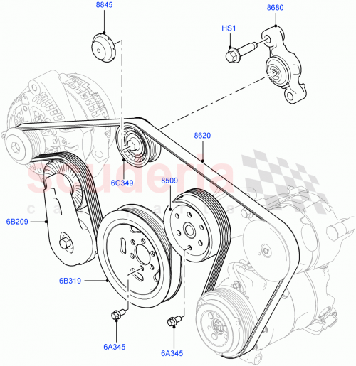 Part Diagram for Land Rover LR062007