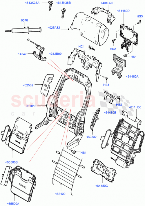 Part Diagram for Land Rover LR081019