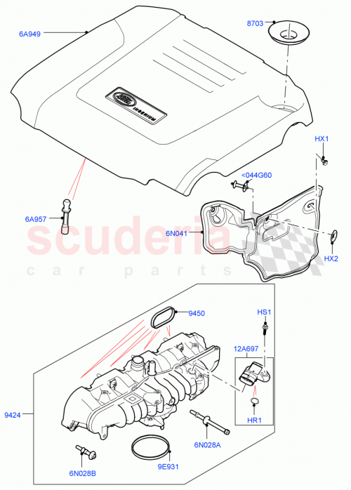 Part Diagram for Land Rover LR100469
