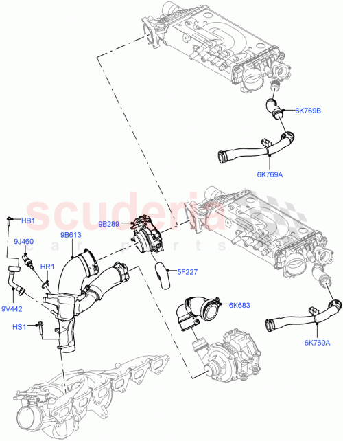 Part Diagram for Land Rover LR122696