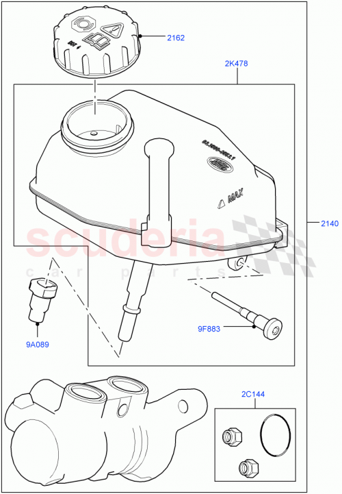 Part Diagram for Land Rover LR067196