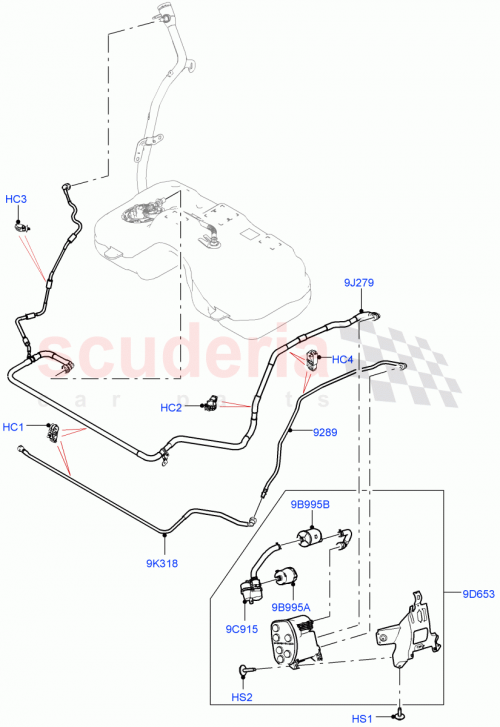 Part Diagram for Land Rover LR115837