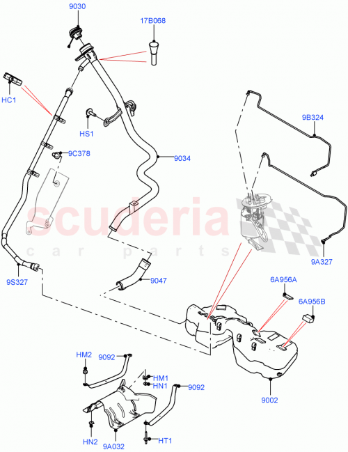 Part Diagram for Land Rover LR141342
