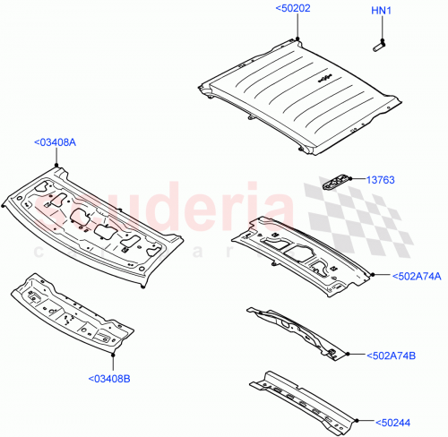 Part Diagram for Land Rover LR131208