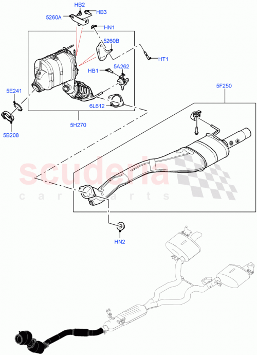 Part Diagram for Land Rover LR154038