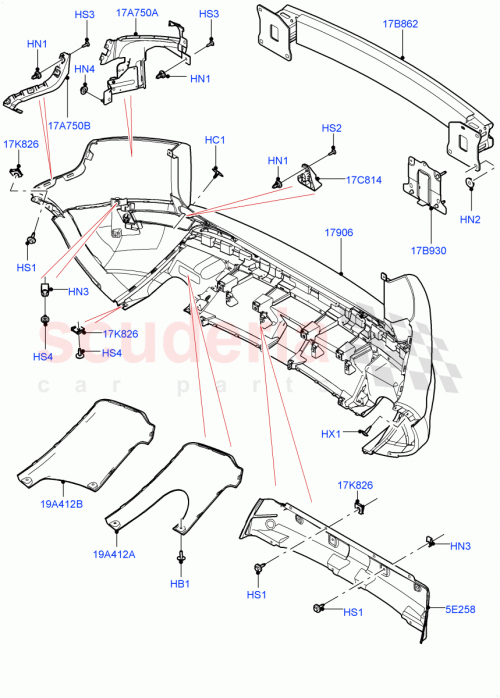 Part Diagram for Land Rover LR034458