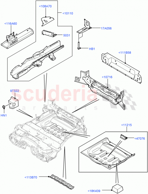 Part Diagram for Land Rover LR038358