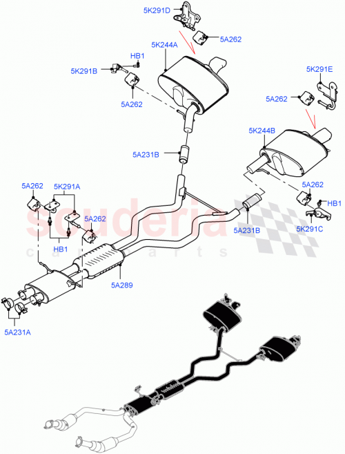 Part Diagram for Land Rover LR105232