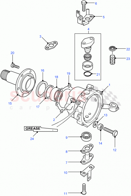 Part Diagram for Land Rover FRC2884