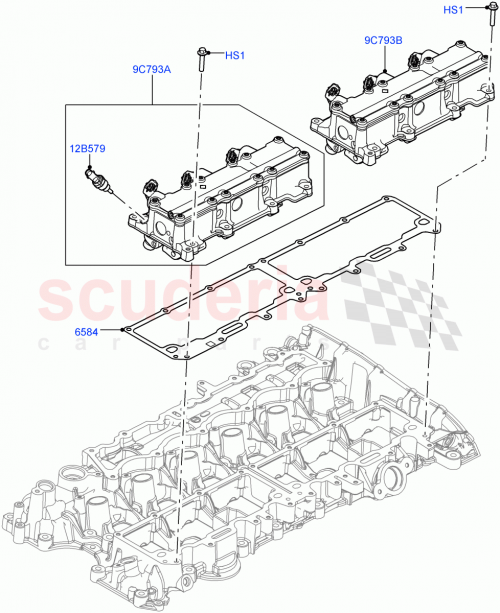 Part Diagram for Land Rover LR121810