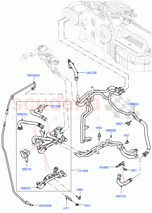 Part Diagram for Land Rover LR113585