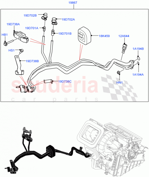 Part Diagram for Land Rover LR145221
