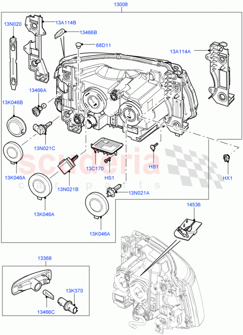 Part Diagram for Land Rover LR015074