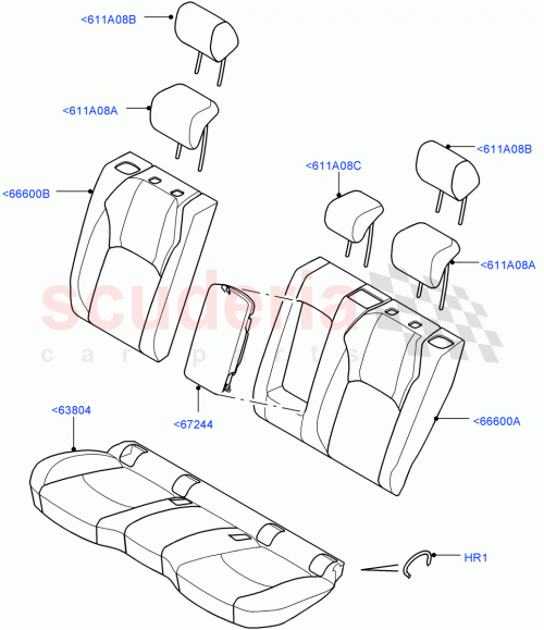 Part Diagram for Land Rover LR085422